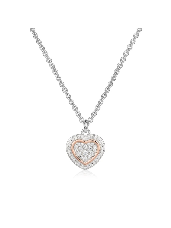 Acquista ora Collana trilogia con ciondolo cuore su elefantebianco.jewelry