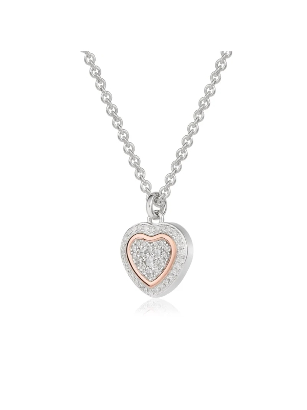 Acquista ora Collana trilogia con ciondolo cuore su elefantebianco.jewelry