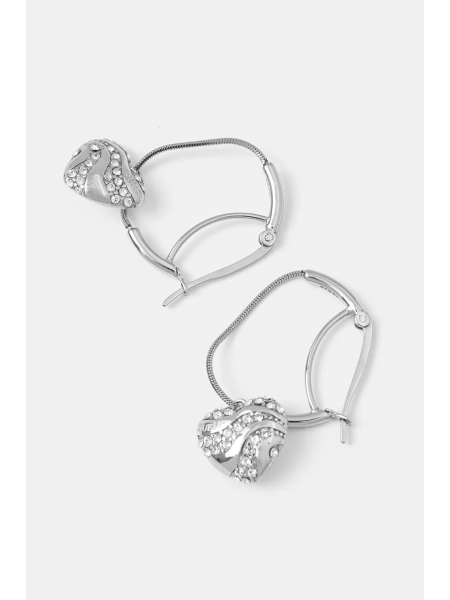Acquista ora cerchi irregolari cuore bombato zirconato su elefantebianco.jewelry