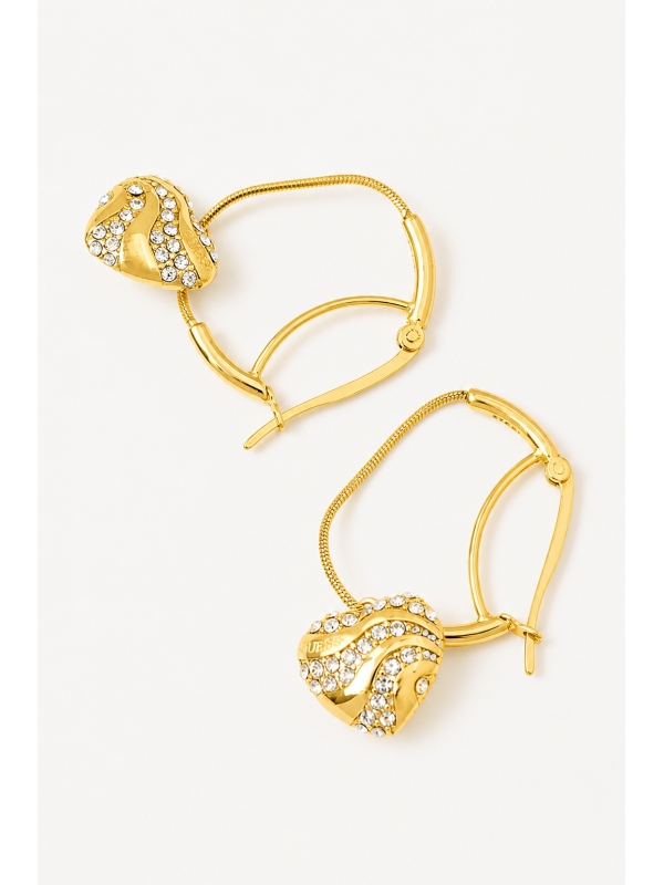 Acquista ora cerchi irregolari cuore bombato zirconato su elefantebianco.jewelry