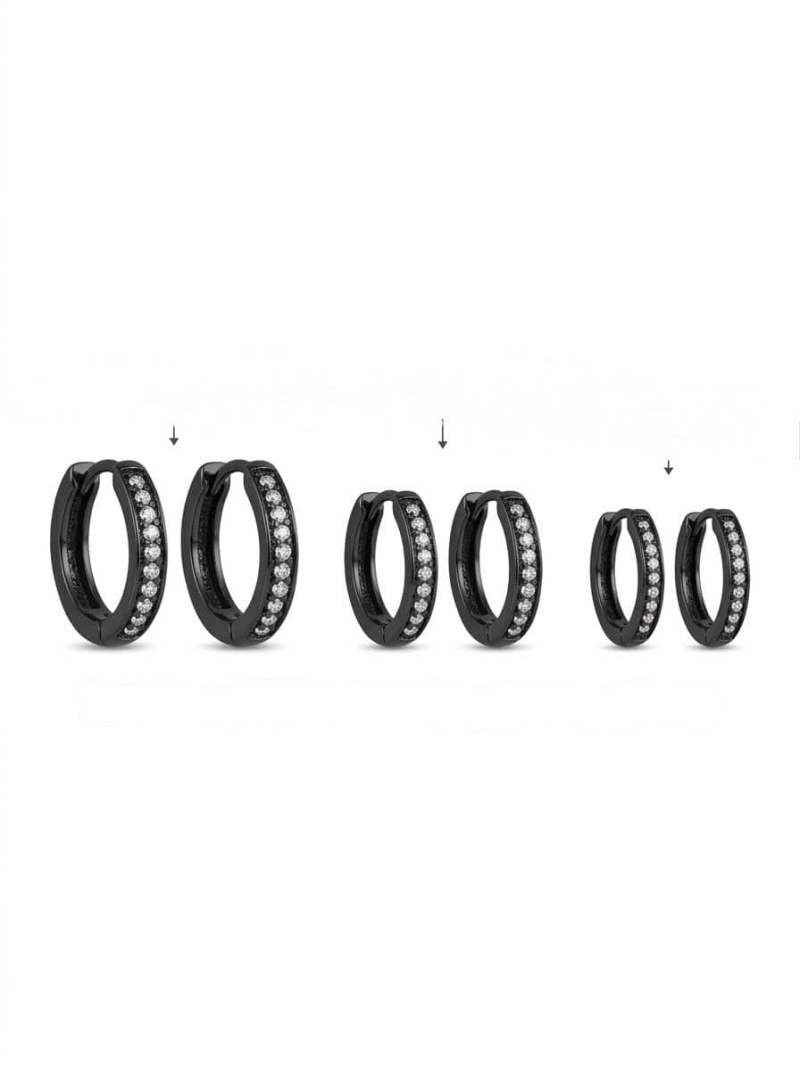 Acquista ora cerchietti con zirconi bianchi base nera su elefantebianco.jewelry
