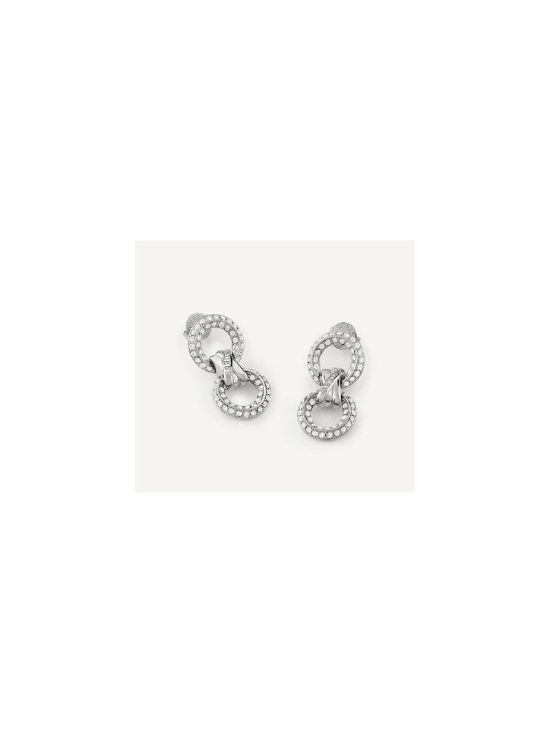 Acquista ora orecchini doppio cerchio zirconato con nodo su elefantebianco.jewelry