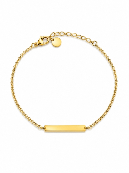 Acquista ora bracciale rollò con targa su elefantebianco.jewelry