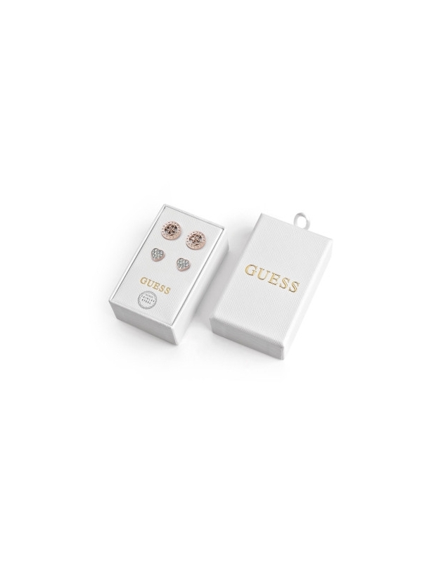 Acquista ora orecchini doppia coppia logo e cuore zirconato su elefantebianco.jewelry