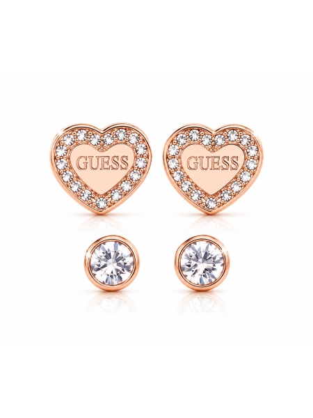 Acquista ora orecchini doppia coppia cuore con punto luce su elefantebianco.jewelry