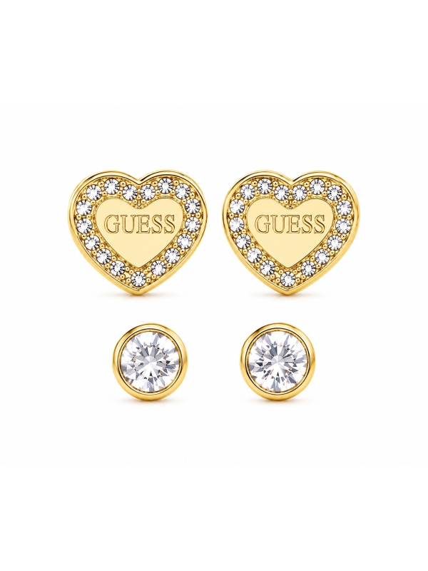 Acquista ora orecchini doppia coppia cuore con punto luce su elefantebianco.jewelry