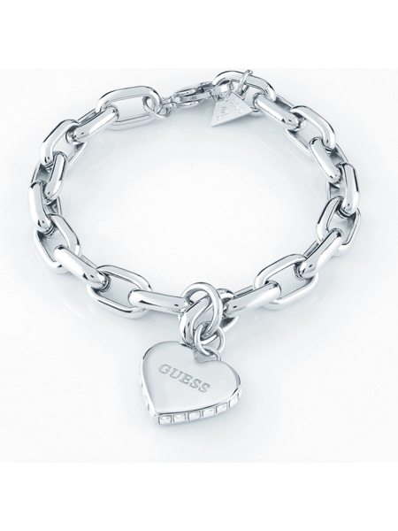 Acquista ora bracciale catena con cuore contornato di zirconi su elefantebianco.jewelry