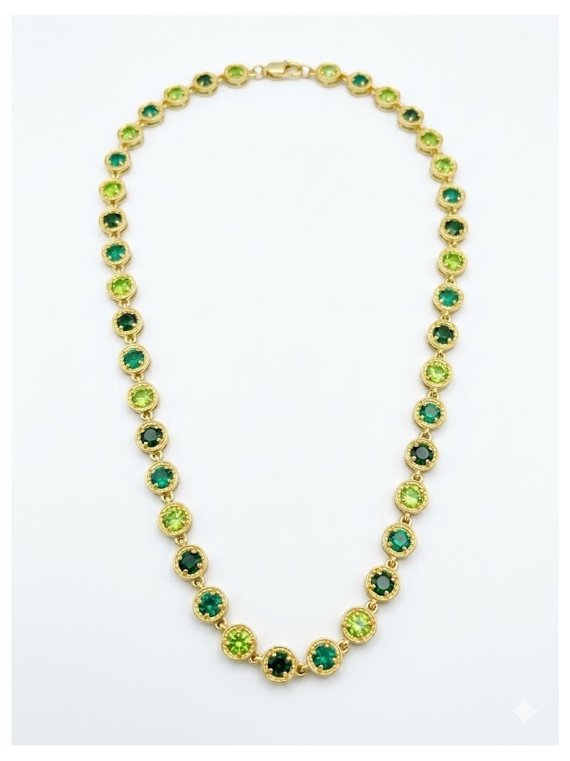 Acquista ora collana tutti punto luce verde su elefantebianco.jewelry