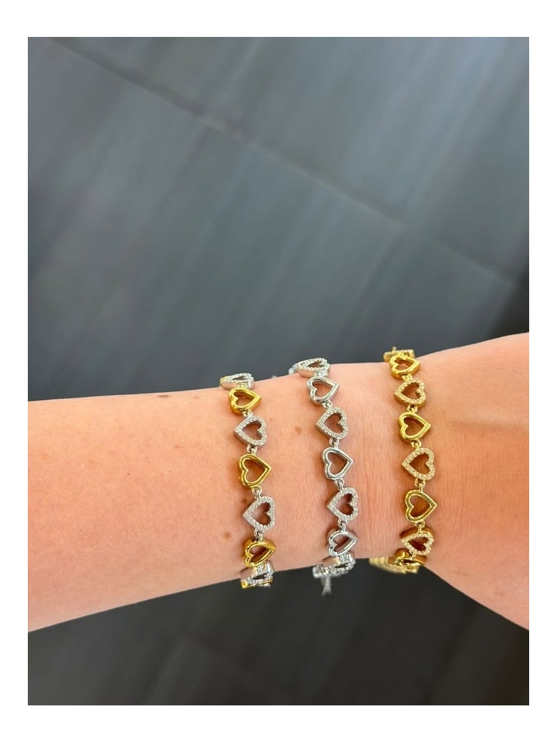 Acquista ora bracciale esplosione di cuori su elefantebianco.jewelry