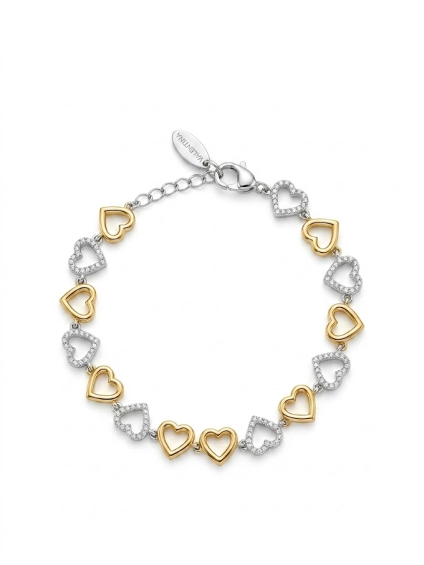 Acquista ora bracciale esplosione di cuori su elefantebianco.jewelry
