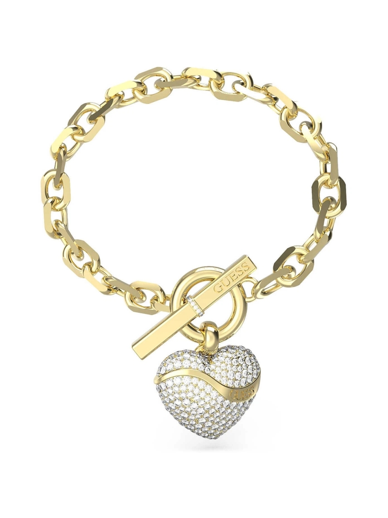 Acquista ora bracciale catena con cuore zirconato su elefantebianco.jewelry