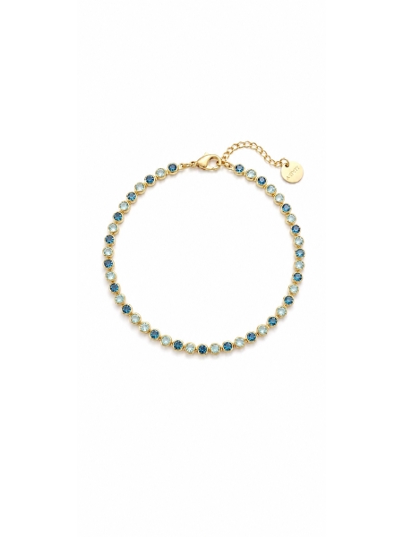 Acquista ora bracciale tennis tondini sfumature di azzurro su elefantebianco.jewelry