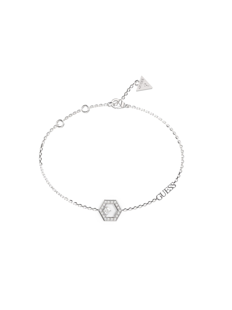 Acquista ora bracciale esagono con punto luce su elefantebianco.jewelry