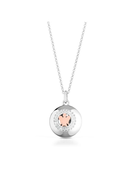 Acquista ora Chiama angeli con cornice di zirconi e angelo rosato su elefantebianco.jewelry