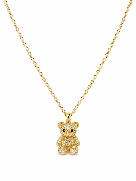 Acquista ora collana orsetto zirconato su elefantebianco.jewelry 2