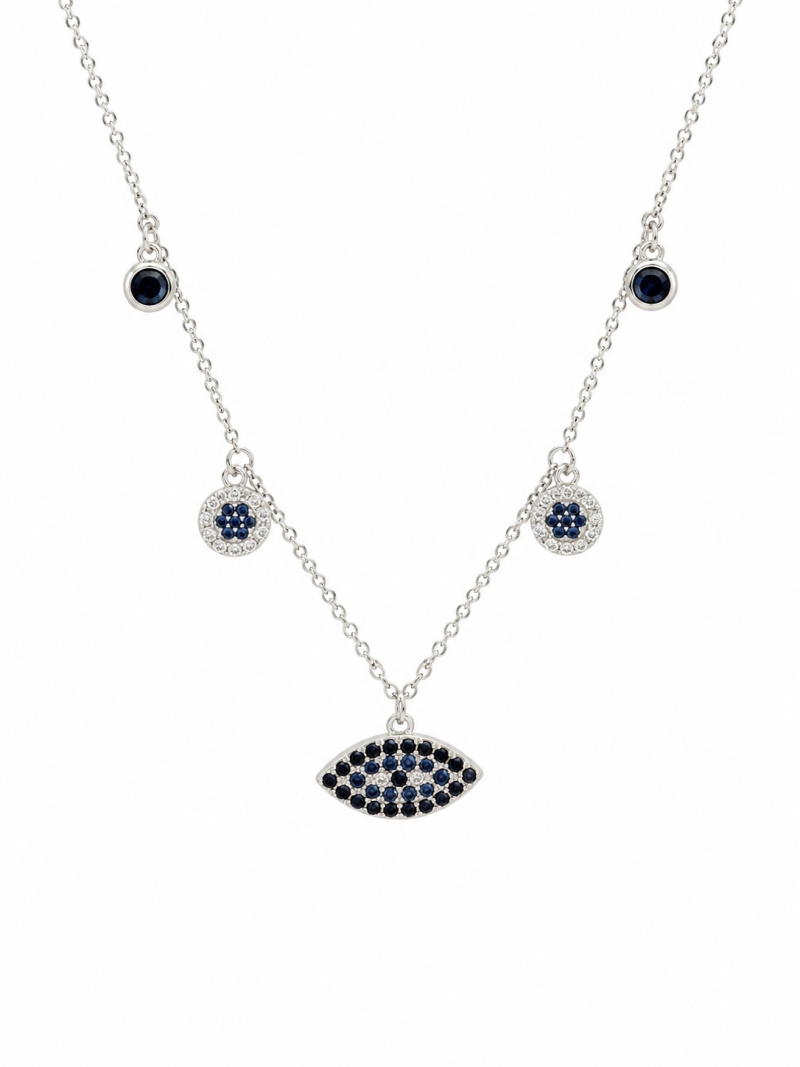 Acquista ora collana occhio e punti luce su elefantebianco.jewelry
