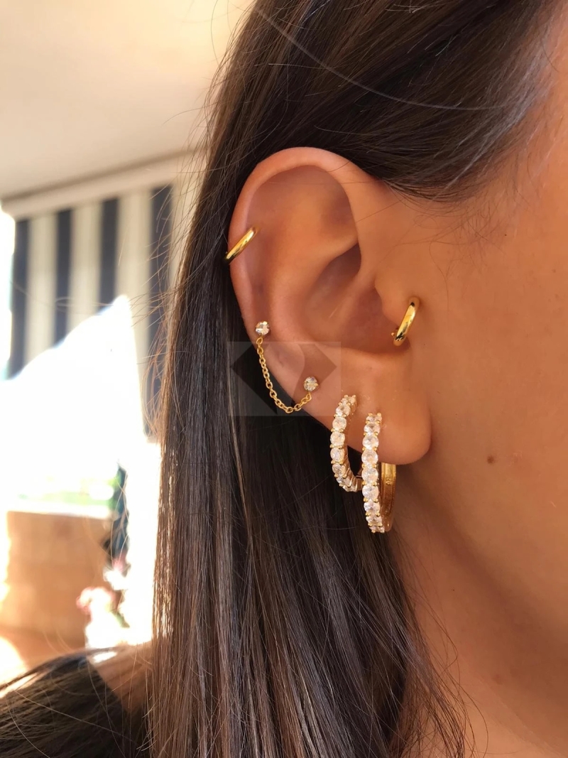 Acquista ora orecchino doppio brillantino su elefantebianco.jewelry