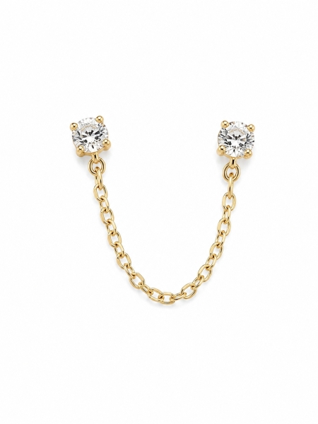 Acquista ora orecchino doppio brillantino su elefantebianco.jewelry