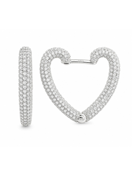 Acquista ora cerchietti apm cuore zirconato bianco su elefantebianco.jewelry