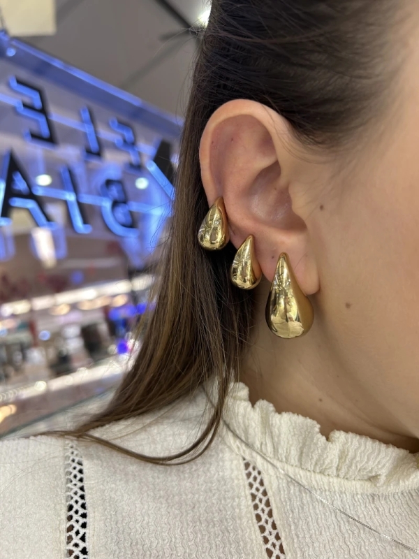 Acquista ora orecchini modello bottega veneta (gold) su elefantebianco.jewelry