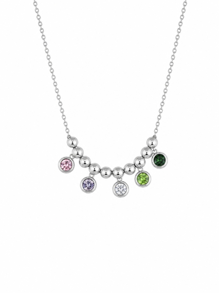 Acquista ora collana pallini con punti luce multicolor su elefantebianco.jewelry