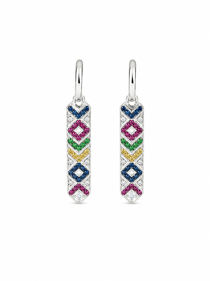 Acquista ora orecchini freccia multicolor su elefantebianco.jewelry