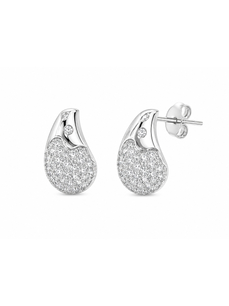 Acquista ora orecchini goccia con zirconi bianchi su elefantebianco.jewelry 2