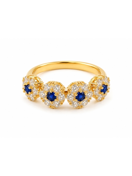 Acquista ora anello quattro fiori oro su elefantebianco.jewelry