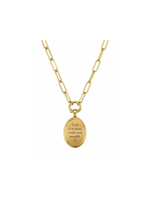 Acquista ora collana marinara con ciondolo ovale personalizzabile su elefantebianco.jewelry