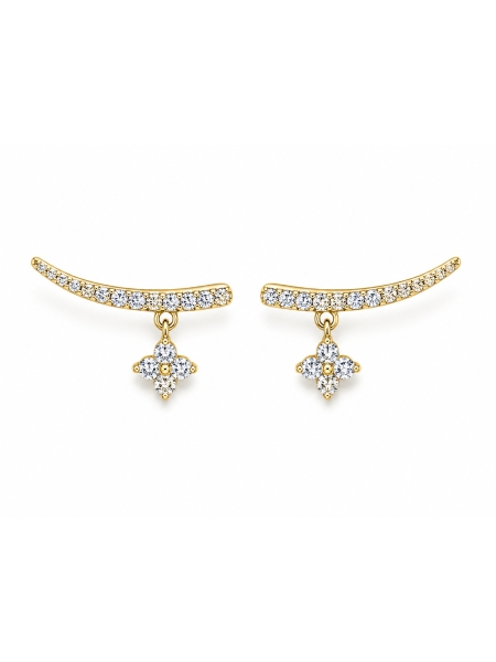 Acquista ora orecchino scia con stella pendente su elefantebianco.jewelry