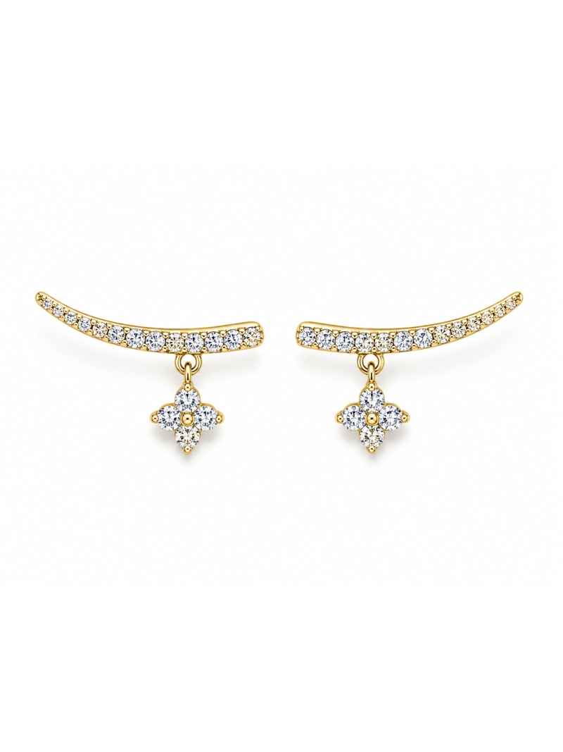 Acquista ora orecchino scia con stella pendente su elefantebianco.jewelry