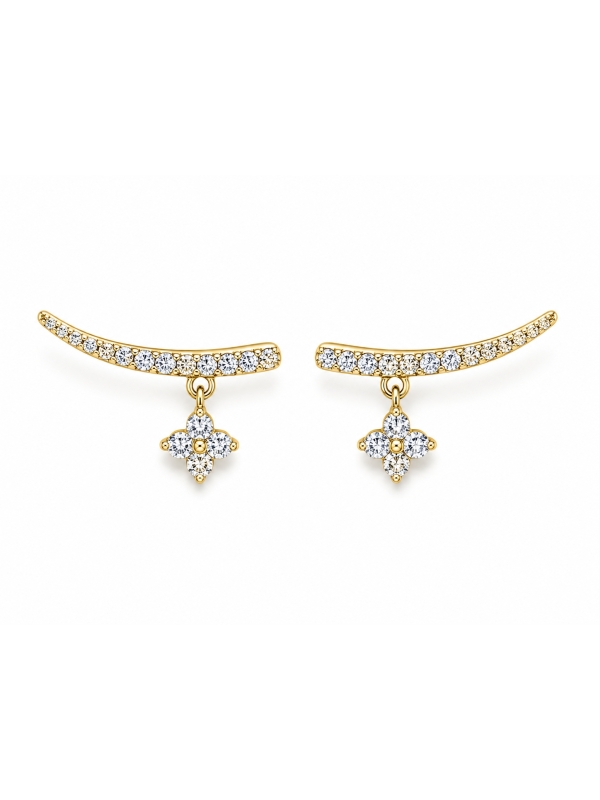 Acquista ora orecchino scia con stella pendente su elefantebianco.jewelry