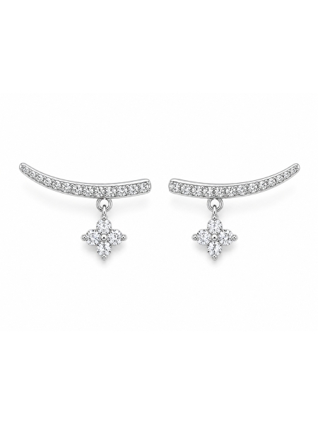 Acquista ora orecchino scia con stella pendente su elefantebianco.jewelry 2