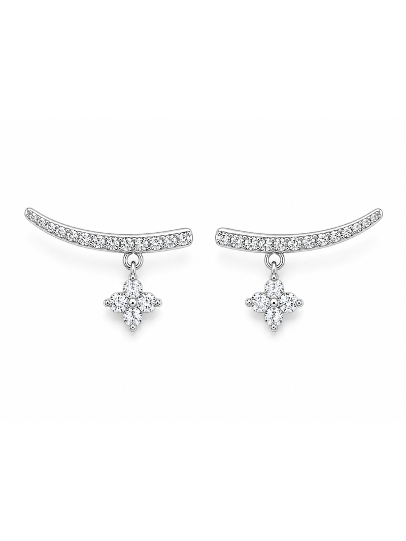 Acquista ora orecchino scia con stella pendente su elefantebianco.jewelry