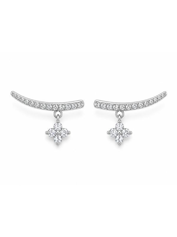 Acquista ora orecchino scia con stella pendente su elefantebianco.jewelry