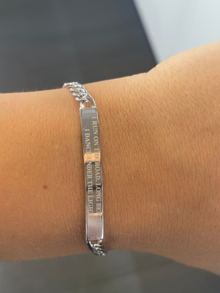 Acquista ora Bracciale grumetta con incisione omaggio in argento 925 su elefantebianco.jewelry 2