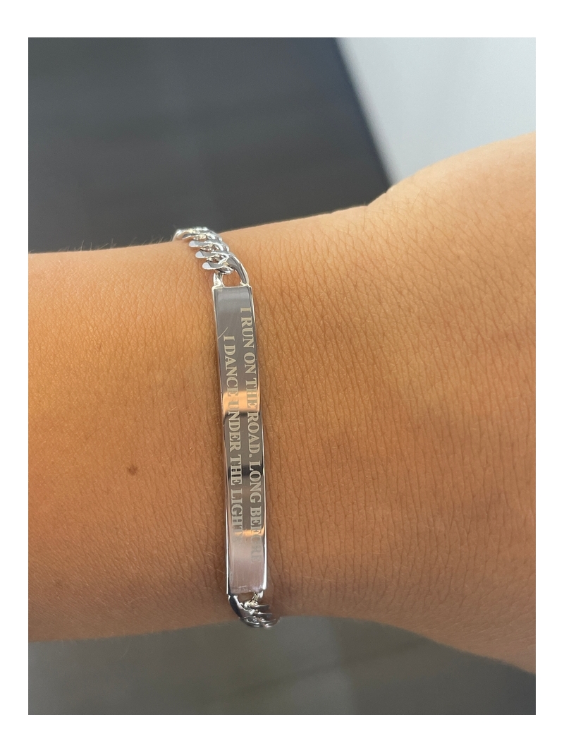 Acquista ora Bracciale grumetta con incisione omaggio in argento 925 su elefantebianco.jewelry