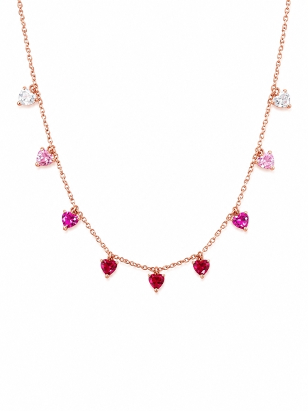 Acquista ora collana tutti cuore rose gold Chi mi ama su elefantebianco.jewelry
