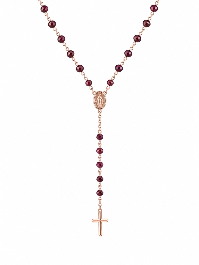 Acquista ora rosario rose gold e viola amen su elefantebianco.jewelry