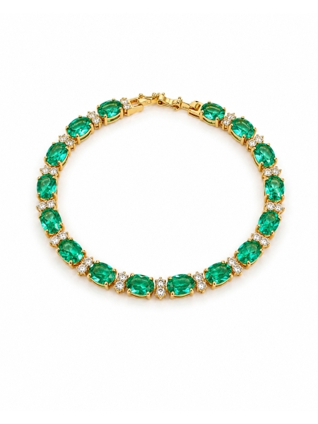 Acquista ora bracciale punti luce e ovali acquamarina su elefantebianco.jewelry