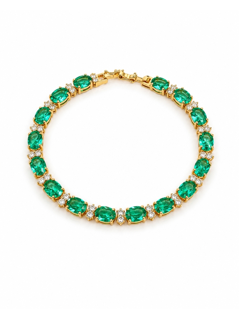 Acquista ora bracciale punti luce e ovali acquamarina su elefantebianco.jewelry