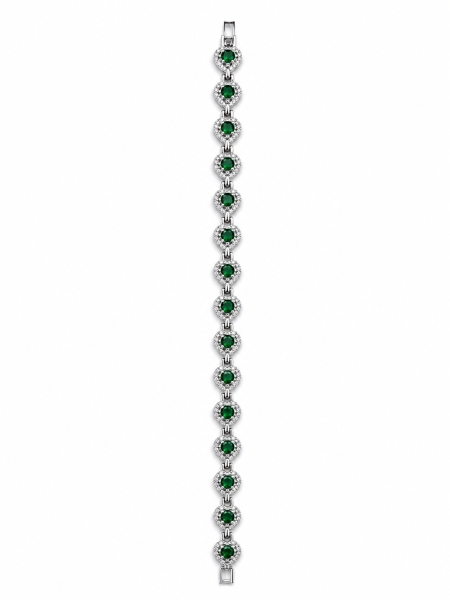 Acquista ora bracciale tutti cuori verde su elefantebianco.jewelry