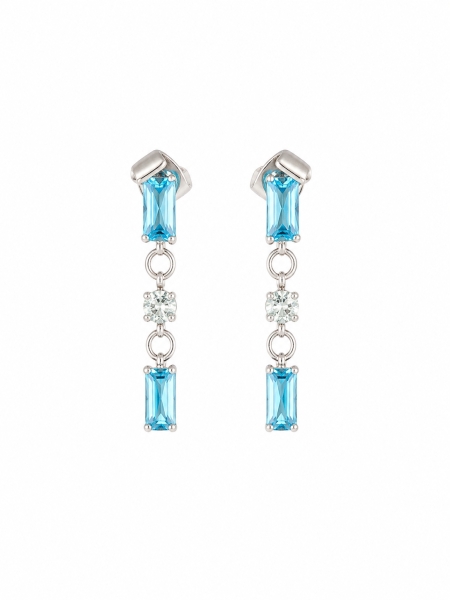 Acquista ora orecchini baguette pendenti su elefantebianco.jewelry