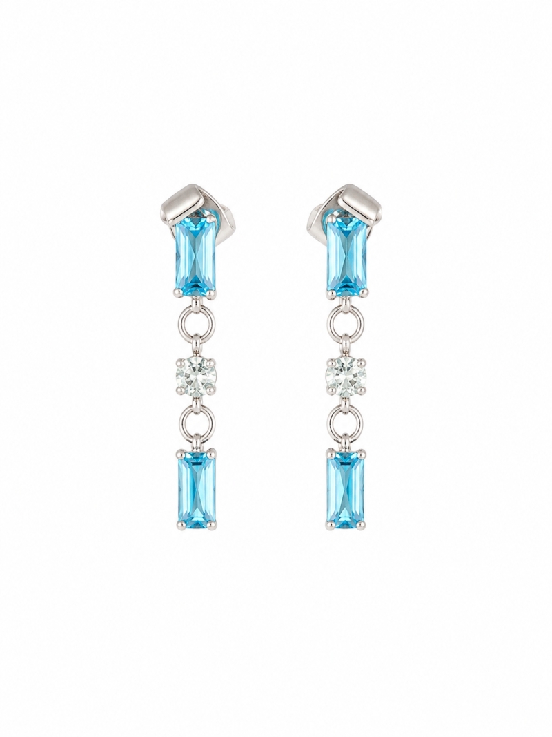 Acquista ora orecchini baguette pendenti su elefantebianco.jewelry