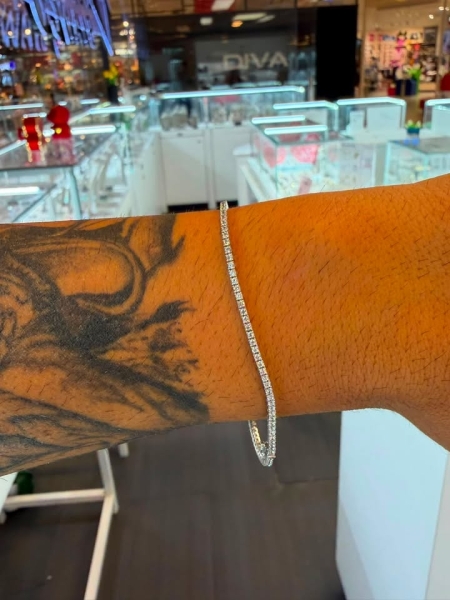 Acquista ora tennis oro 750 bianco su elefantebianco.jewelry 2