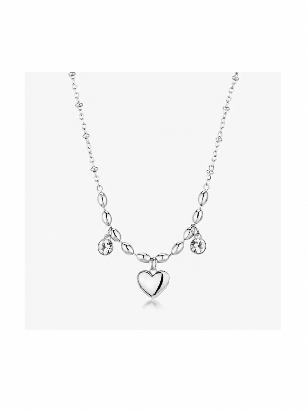 Acquista ora collana cuore e zirconi su elefantebianco.jewelry
