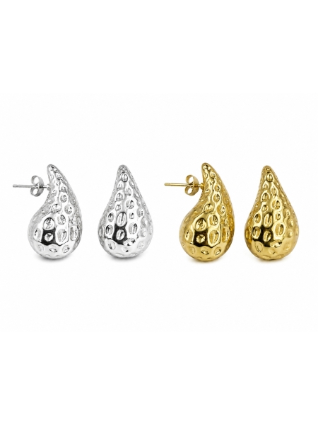 Acquista ora orecchini goccia martellati su elefantebianco.jewelry