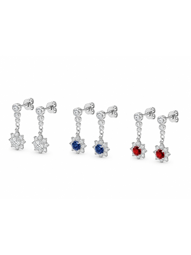 Acquista ora orecchini girasole pendente su elefantebianco.jewelry