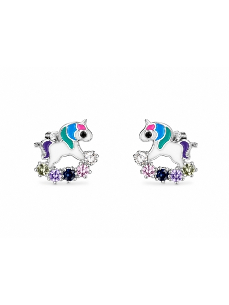 Acquista ora orecchini unicorno su elefantebianco.jewelry