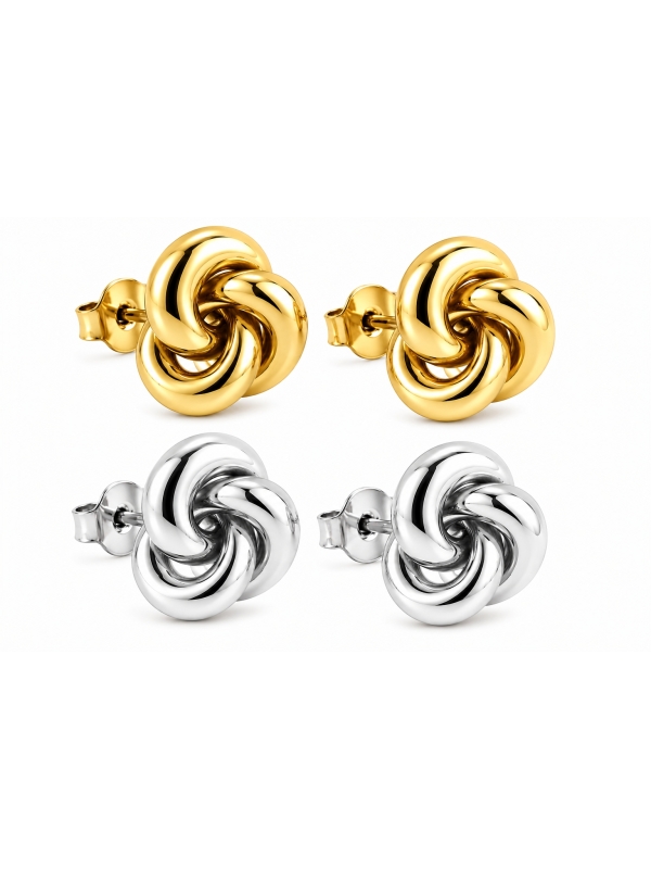 Acquista ora Orecchini nodo elettrofoma su elefantebianco.jewelry